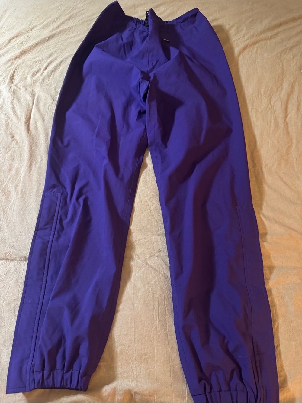 Vintage Purple North Face Outdoor Gore Tex Wind Rain Snow Pull on Pants SZ Large